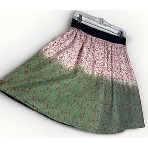 Komotion NY Skirt SZ XL Cotton VTG style ditzy floral Ombre Gauzy lined